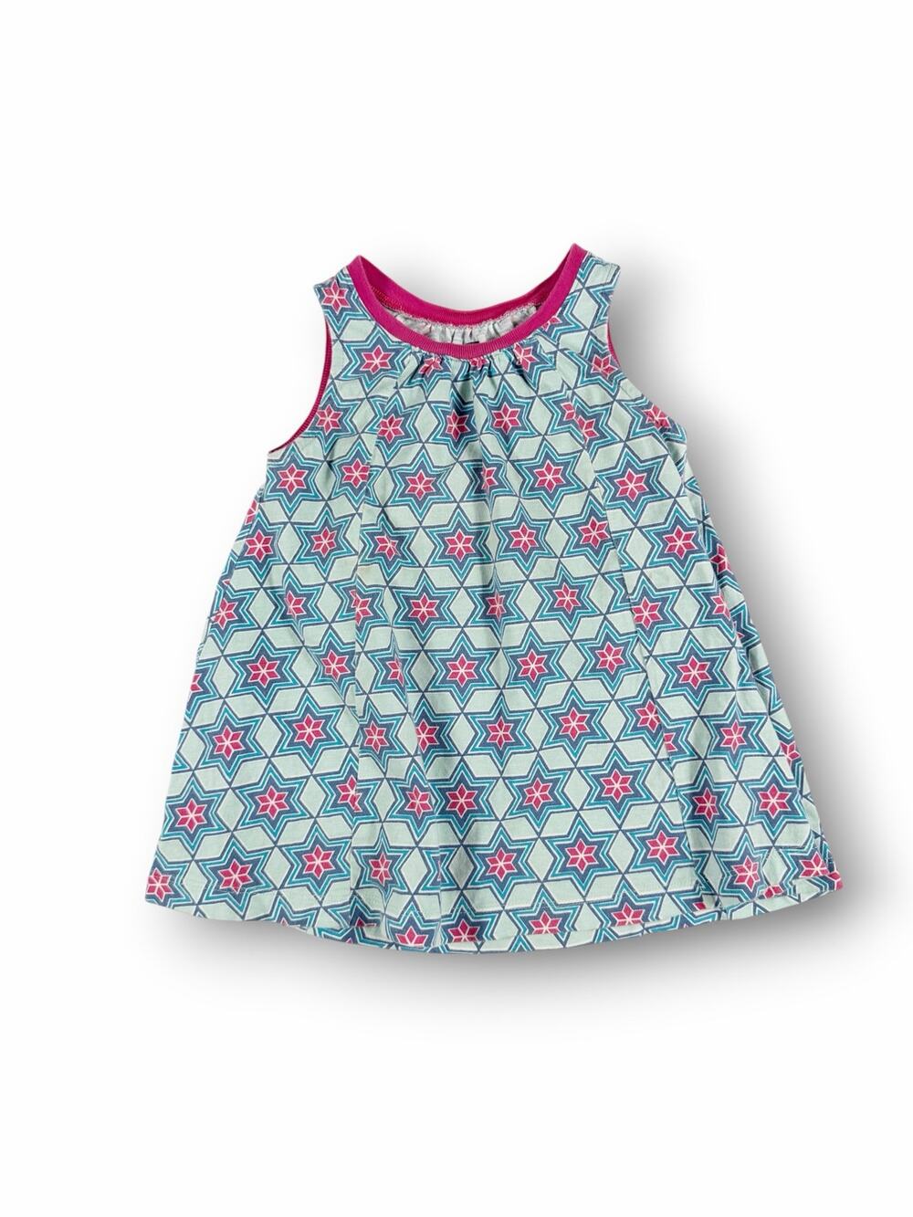 Tea Collection Geometric Star Print Sleeveless Dress Size 18–24 Months
